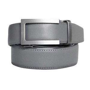 Men Designer Luxury Automatic Buckle Belt Holeless Trendy Sliding Ratchet Belts Male Waist Black Gray Belt 3 0cm Width Q0630 249l