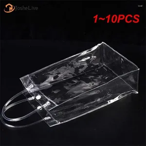 Bolsas de armazenamento 1-10pcs transparente bolsa de PVC