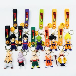 Cartoon Anime Silicone Doll Sun Wukong Keychain Anime Cartoon Pingente Pequeno presente por atacado