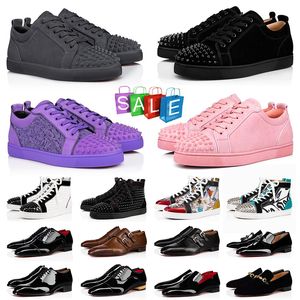 Red Bottoms Men Women High Top Sneakers Designer Shoes Low Cut Black White Pink Plate-Forme Loafers Spikes Luxury Chaussure Luxe Mens Shoe Trainers