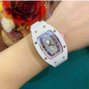 Designer Mechanics Watches Wristwatch RM Mill Wine Barrel Watch Millr RM07-01 Series 2824 Automatisk mekanisk keramisk fodral Tejp Womens FR5O