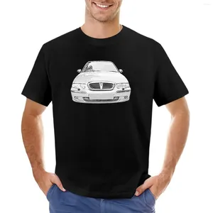 Erkek Polos Rover 45 İngiliz Klasik Araba Tek renkli T-Shirt Siyahları Gümrükler Gümrük Yaz Top Tasarımcı T Shirt Erkekler