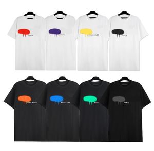 12 färger sommardesigner t-shirts för herrkvinnor tee skjortor med bokstäver mode tshirt kortärmade tees topp 10a
