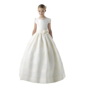 Новое прибытие платье Flower Girl Girl First Carminion платья для девчонка для платьев для девочек для маленьких девочек ytz152 210f