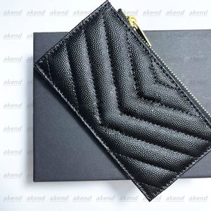 high quality Genuine Leather Purse card holder wallet Men famous Women's Holders Luxurys designer fashion Coin Nylon Lambskin men 2166