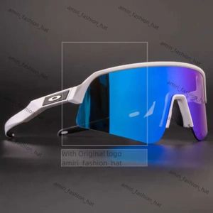 Designer Oaklies Solglasögon Oakcykelglasögon UV -resistent Ultra Light Polarized Eye Protection Outdoor Sports Running and Driving Okakley Goggles FE54