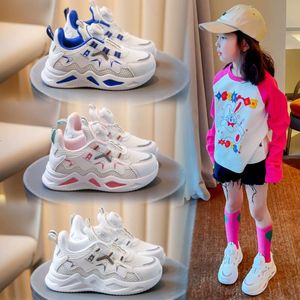 2024 Spring New Children's Sports Men's Women's Casual Mesh Shoes, Breathable and Lightweight, Student Running Little White Shoes