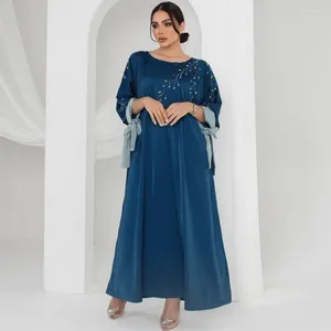 Roupas étnicas Eid Ramadan Abaya Dubai Turquia Kimono Diamonds femme musulmanes muçulmano hijab maxi vestido islam