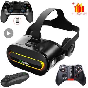 Smart Phone VR Glasses Virtual Reality Headset Bluetooth 3D Devices Headphones Helmet Goggles Lenses Smartphone Mobile Cell Viar 240506