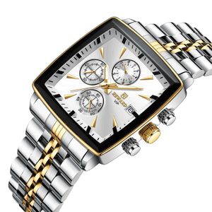 Reward High-end Smart Mens Watch Multi-function Timekeeping Business Waterproof Luminous Calendar Solid Steel Band