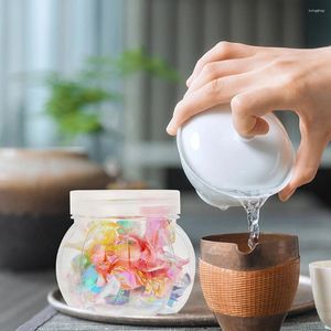 収納ボトル24 PCSプラスチックフードコンテナホーム供給透明瓶透明瓶ドライフルーツキャンディージャーシールされたカボチャ