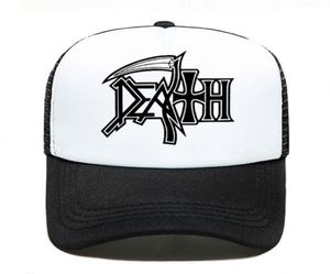 Death Hoodies Rock Band Heavy Metal Baseball Cap Women Män unisex 2020 Summer Parentchild Hats Mesh Visor Outdoor Sun Hatx10165144875