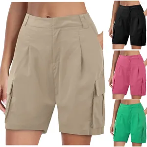 Shorts femminile da donna SADIE ORGANO BASSE CASSO CASUN ALLA COLORE SOLID CAMPANTI STRATO PANTANI SIGNITÀ SIMMA ESSERTA ESSERE STRUEGGI