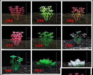 Acquari FORNITÀ PET CASA COMUNE PIANTI UNDATRI Gardenartificiali Acquari in plastica Sinmava Sintece Green Verola Rossa Erba Vie9469449