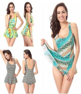 Pełni spódnica Onepiece strój kąpielowy dla kobiet w stylu Women039S Swimsuit64265802799673