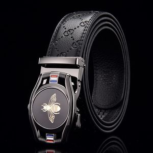 new men's belt automatic buckle famous brand men's belt men's luxury belt stylish leather business belt 201214 224N