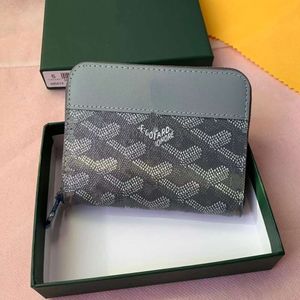 Exclusive Best Selling Wallet New 85% Factory Promotion New Zipper Short Wallet Unisex Real Leather Card Bag Zero Casual Print Bag