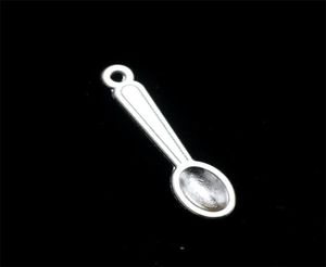 200pcslot 24mm antique silver color zinc alloy tiny spoon charm DIY for handmade 218 Q26119818