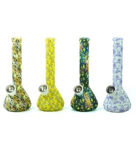 Bongo do copo 74039039 Bonicone de tubo de água Bongon Bongs fumando plataformas de cor de cor de cor de impressão em The Dark reten linkahs para 62228678