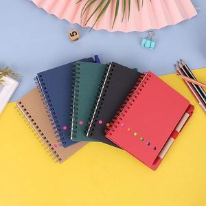 70blätter Spiral Notebook -Spule mit Indexstift Set Notepad Planer Tagebuch tragbare Business Office Notebooks