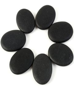 7pcs çok siyah spa rock bazalt enerji ayak parmağı yüz oval taşlar masaj lav doğal taş set sağlık hizmetleri gevşeme 6428553