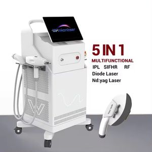 OPT IPL PAIL LASER DPL 4 Macchina di bellezza multifunzionale più avanzata con 4 maniglie / diodo ND YAG ELIGHT RF 4 in 1 laser