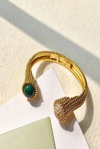 Ny design av högsta kvalitet kärlek öppnade punk charm armband med natursten av kvinnliga smycken PS53951101177