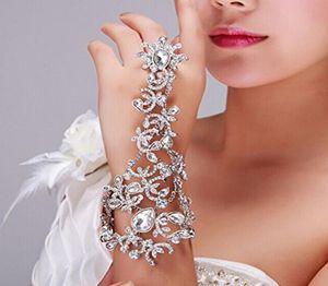 Moda Moda Crystal Rhinestone Bracelet Arm Chain Wedding Luve Bridal Jóias Handes Jóias de Luxa de Lualização Pulseiras de Pulseira 2326130