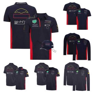 HQ-Zyklus-Kleidung F1 Formel 1 Poloanzug Sommer kurzärmeliges T-Shirt mit demselben Geben Sie Hut 1 11 Logo B1HF