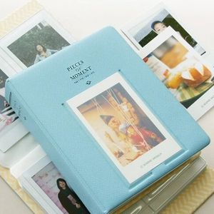 64ポケットフォトアルバムfujifilm instaxミニフィルムのインスタント画像ケースストレージ8韓国インスタックスアルバムFotografia