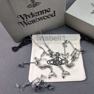 Planet Necklace Designer Necklace for Woman vivienennnWestwoods Luxury Jewelry Viviane Westwood Necklace Western Empress Dowager Mermaid Skeleton Sat OAEW