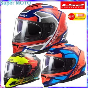 Caschi motociclisti motociclisti originali LS2 FF800 Casco Moto Full Face Full Fog Off-Road Racing Double Lens di alta qualità Motocross