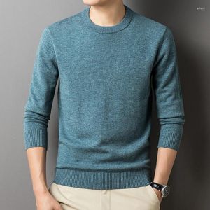 Men's Sweaters Sheep Wool Clothes 9 Colors Casual O-Neck Jumper Long Sleeve Cashmere Sweater Pullover Knitwear