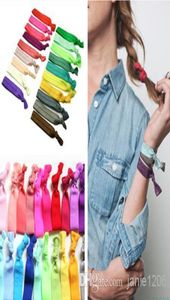 20 Colors New Knotted Ribbon Hair Tie Ponytail Holders Stretchy Elastic Headbands KidsWomen Hair Accessory7508516