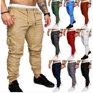 Summer New Workwear Multi Pocket Long Woven Fabric Casual Pants with Feet Tights for Men's Years M510 25