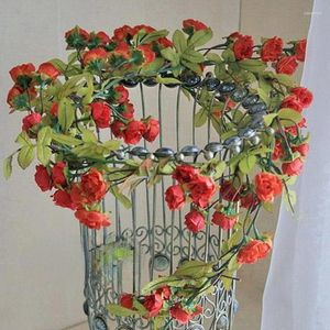 Dekorative Blumen 170 cm europäischer Stil künstlicher Rose Rattan Seidenblume Simulierte Hochzeitswanddekoration