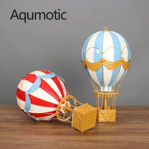 Aqumotic Cirka 35cm1.15ft Modern Iron Air Balloon Wall Decoration Accessories Rainbow Lantern 1PC Hanging Craft Home 240510