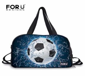 Utomhusväskor Forudesign Gym Bag Mens Sports for Fitness 3D Football Printing Outdoot Training Athletic Yoga Mat Shoulder Bolsa6057780