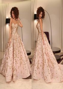 100 echte Bildkugelkleid Abendkleider Schatz Pailletten Kristall Appliken Satin Myriam Tarife Promi -Kleider formelle Prom DR4140053