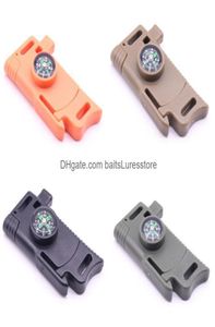 Braccialetti di sopravvivenza Paracord Bracciale Baitsluresstore Strumento Buckle Mtipurpose Plastic QIEE OUTDOOR MTIFUNCTION WHISTLE AESSORIE3819632