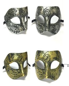 Nowy retro plastikowy rzymski rycerz Mask Men and Women039s Maskarade Ball Maski Party Favors Ubieraj się RRF11643075375