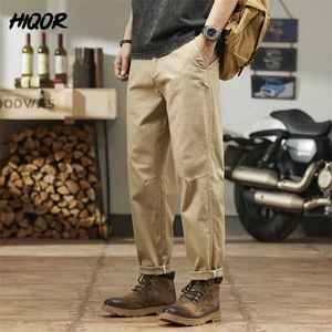 Calça masculina hiqor mass primavera/verão lazer solto bens diretos masculinos de cobertura de cobertura de cobertura