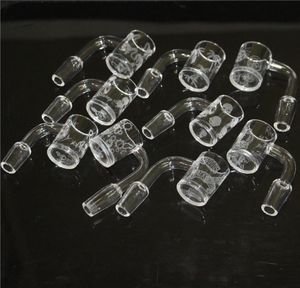 30pcs QuartzBanger Sundries Sandblasted QuartzBangers Beveled domeless quartz nail for glass bong dab rigs DHL9317758