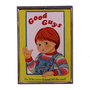 Good guys logo Enamel Brooch ghost baby chaji Brooch