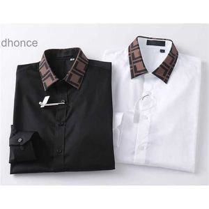 Luksusowa designerska koszula modowa Business Business Casual Brand Polo Spring Slim M-3xl 35sq
