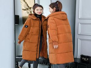 7xl 8xl 플러스 사이즈 여성 파카 캐주얼 가을 겨울 후드 롱 재킷 여성 코트 여성용 따뜻한 겨울 재킷 2020 New9246220