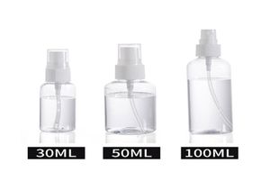 3oz 2oz 1oz Travel Plastic Spray Bottle tom kosmetisk parfymbehållare med dimmunstycksflaskor Atomizer Parfym Prov Vials5492769