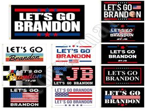 6090CM LET039S GO Brandon Banner Flags 23ft utomhus propagandaparadflagga med 2 kopparspännen9306096