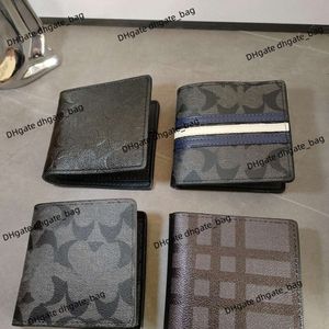 High-End Brand Wallet Designer Bag Classic Leather Print Open Herr- och kvinnors korta plånböcker med multi-kort spela myntficka Key Bag