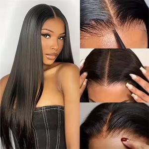 Perruque Glueless Ready to Wear Wigs No Glue Lace Pre Cut Wig Wear and Go Glueless Human Hair Wigs bone straight 150%